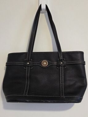 Dooney & Bourke Black Pebbled Leather Shoulder Bag